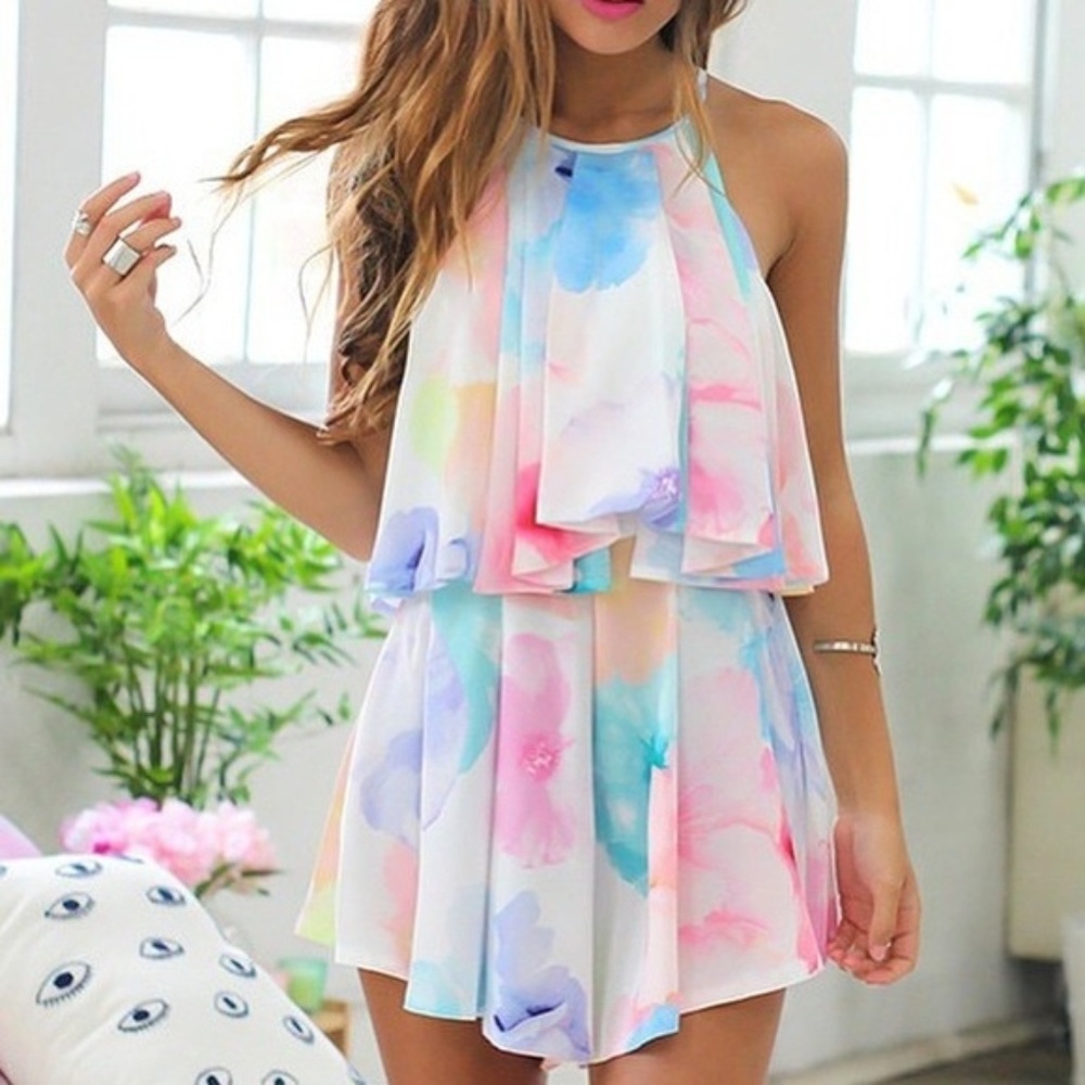 Watercolor romper